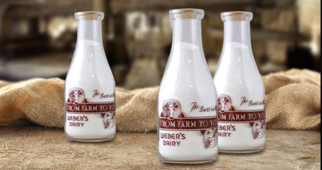 Original Weber's Farm Milk Bottles – 1900-1930's