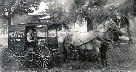 Weber's first milk truck